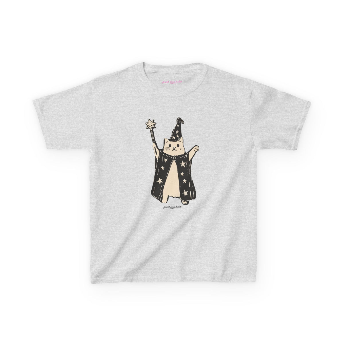 Wizard Cat Baby Tee, front