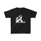 Camera Kid Baby Tee in Black, front