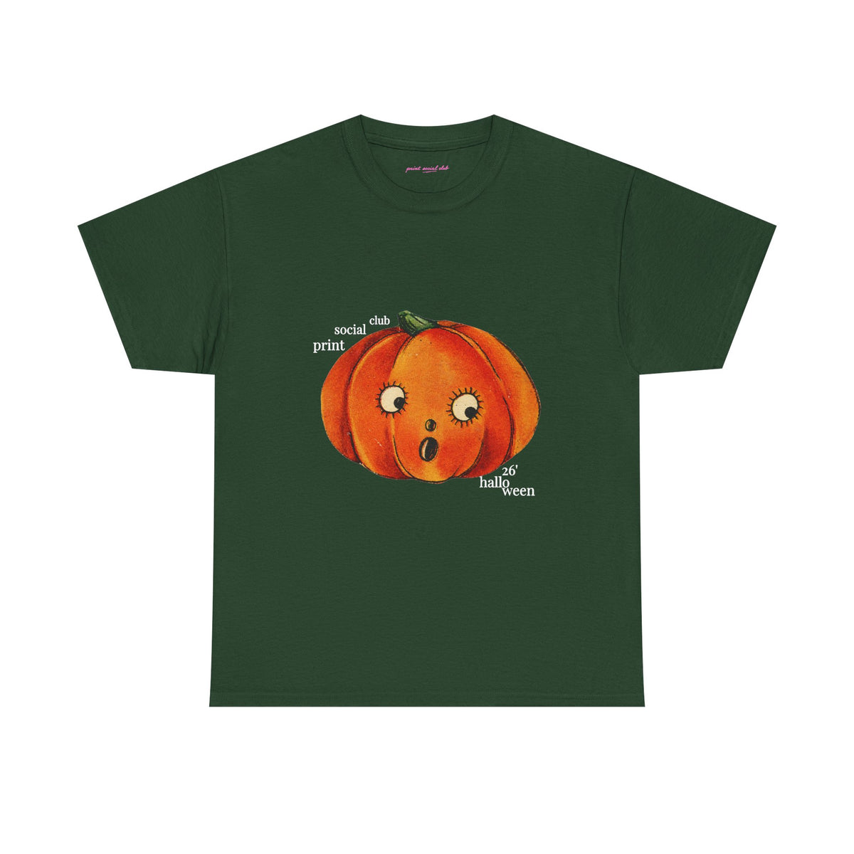 Halloween 26 Classic Tee in Forest Green, front