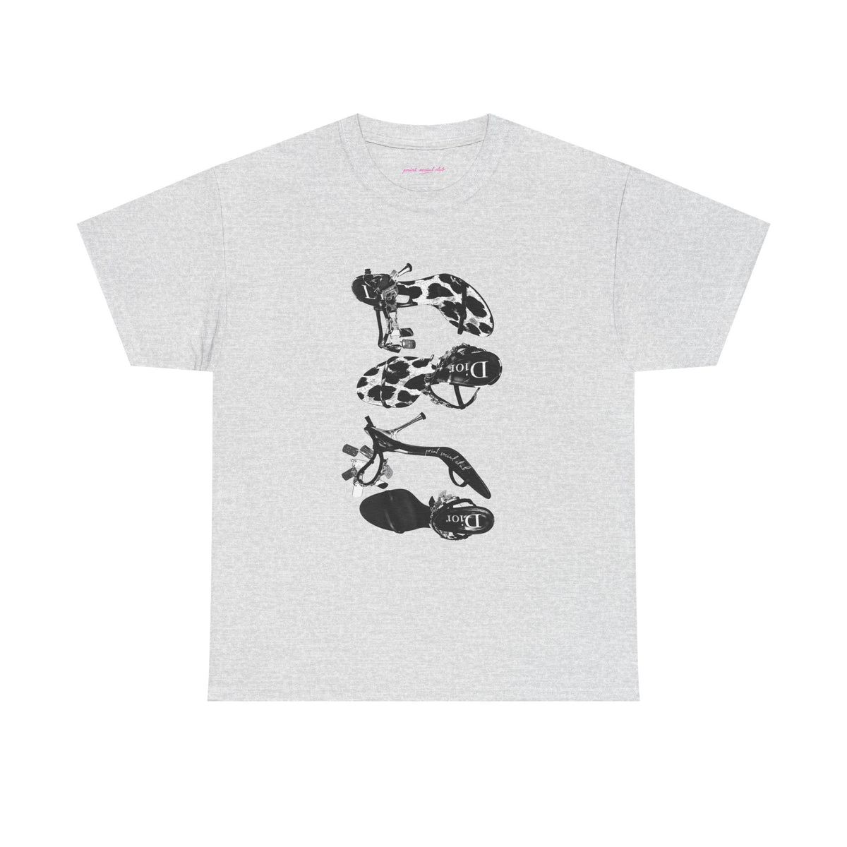 Heels Classic Tee in Ash, front