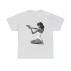 Hands-Up Classic Tee in Ash, front