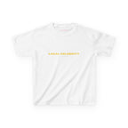 Local Celebrity Baby Tee in White, front