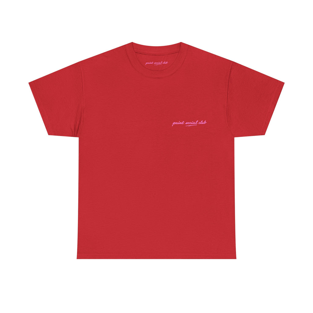 Friends Classic Tee - double sided in Red, front