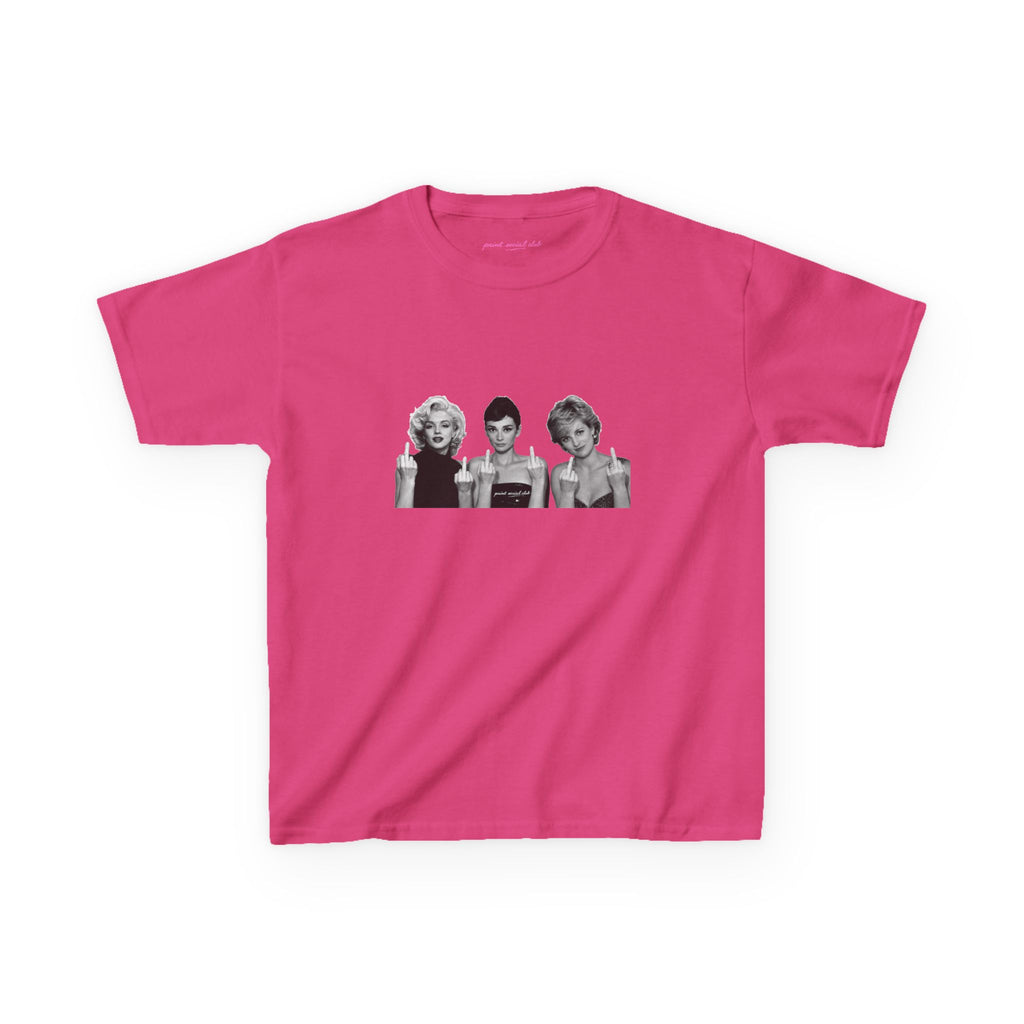 Iconic 3 Baby Tee in Heliconia, front