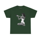 Hands-Up Classic Tee in Forest Green, front