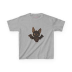 Little Bat Baby Tee in Sport Grey, front