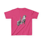 LA Baby Tee in Heliconia, front