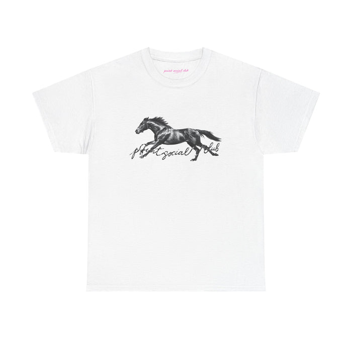The Horse Classic Tee in White, front