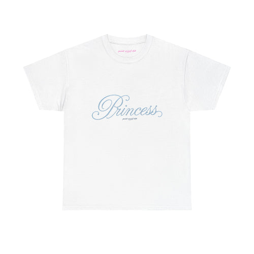 Blue Princess Classic Tee in White, front