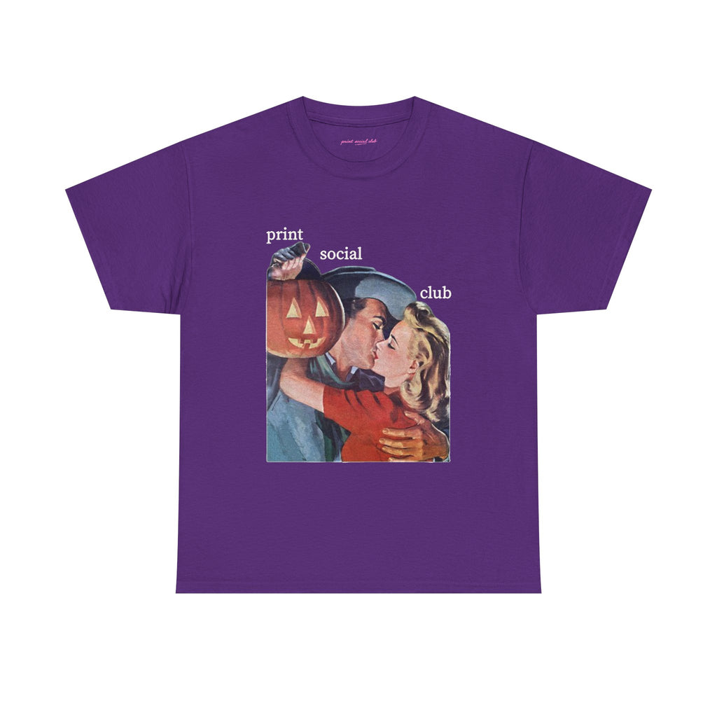 Pumpkin Kiss Classic Tee in Purple, front
