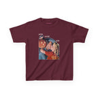 Pumpkin Kiss Baby Tee in Maroon, front