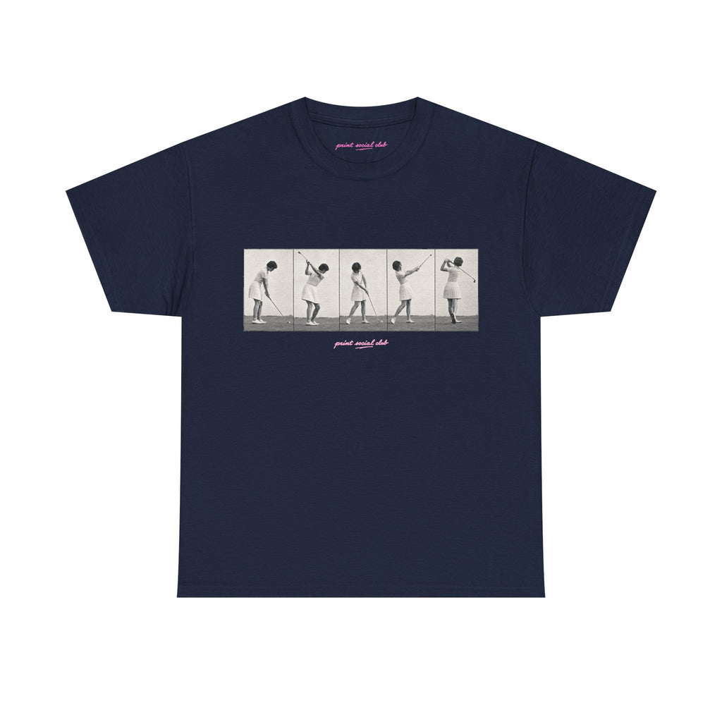 PSC Golf Club Classic Tee in Navy, front
