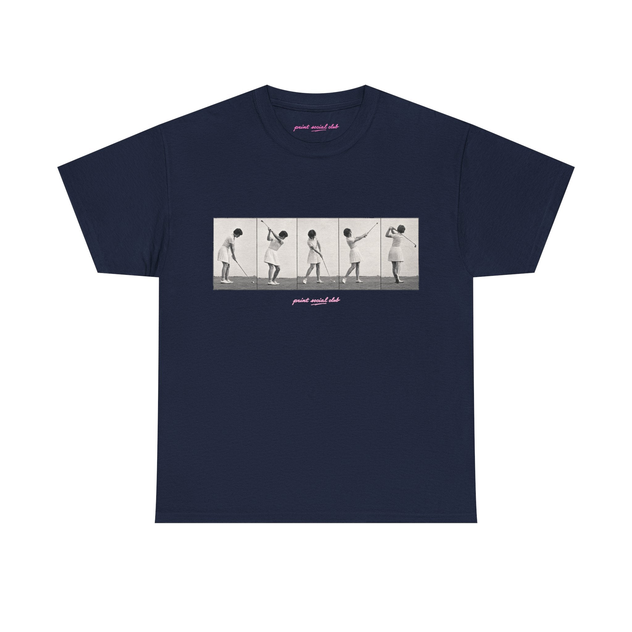PSC Golf Club Classic Tee in Navy, front