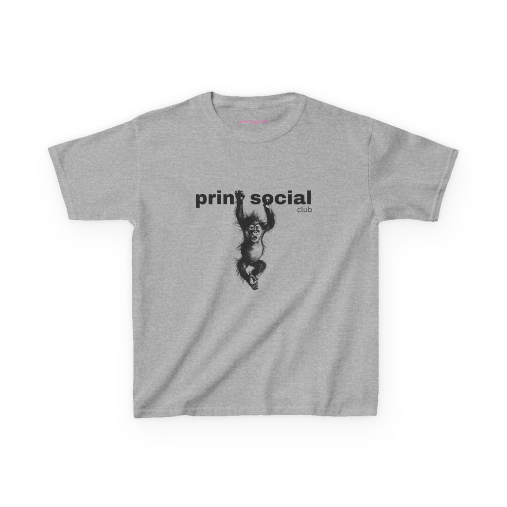 Save Wild Monkeys Baby Tee, front