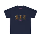Wise Monkeys Classic Tee in Navy, front