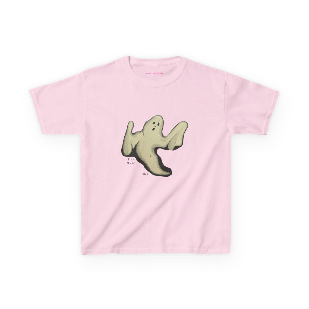 Boo Baby Tee in Light Pink, front