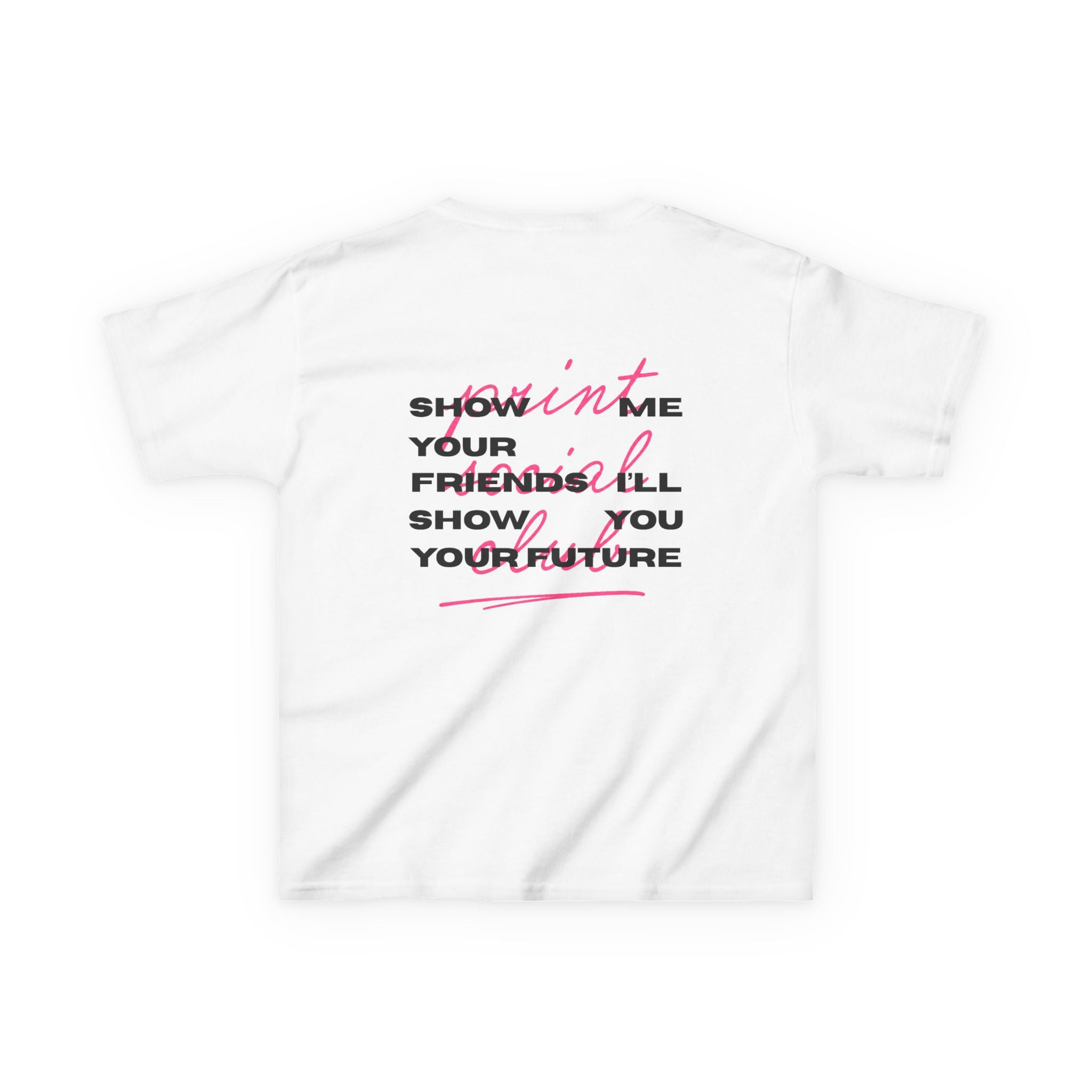 Friends Baby Tee in White, front