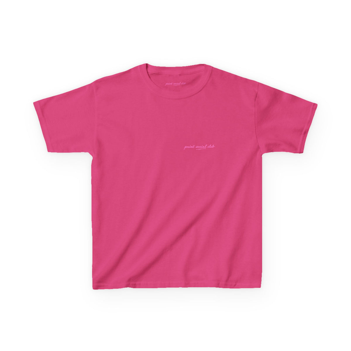 LNF Baby Tee in Heliconia, front