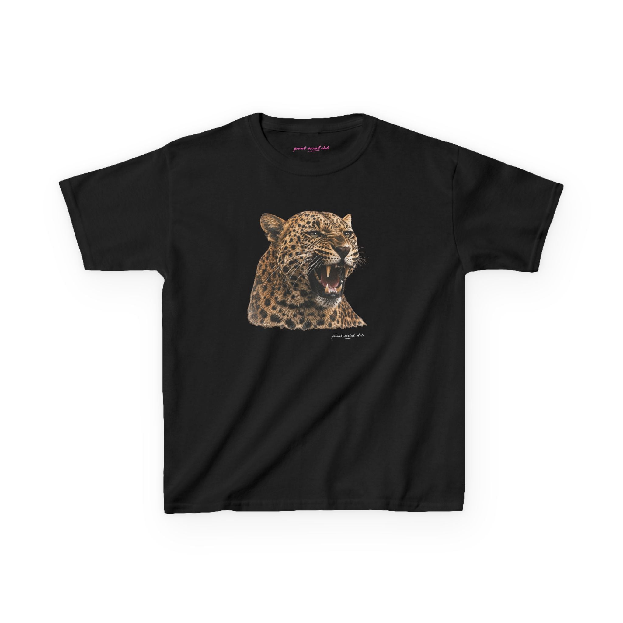 Safari '94 Baby Tee in Black, front