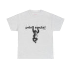 Save Wild Monkeys Classic Tee in Ash, front