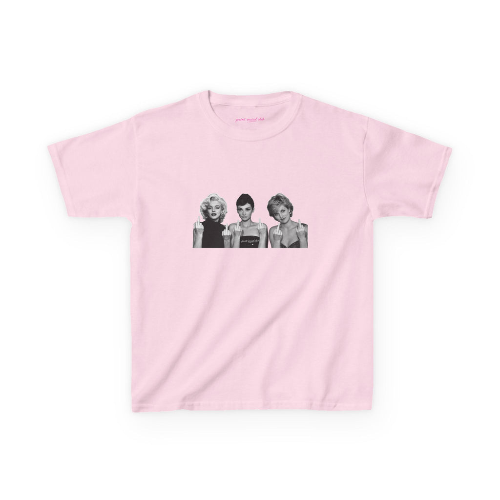 Iconic 3 Baby Tee in Light Pink, front