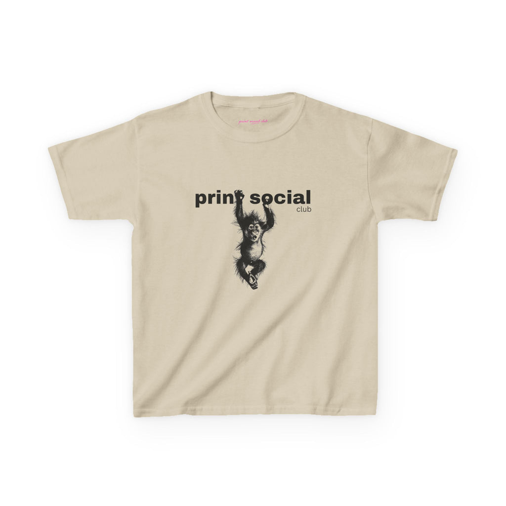Save Wild Monkeys Baby Tee, front