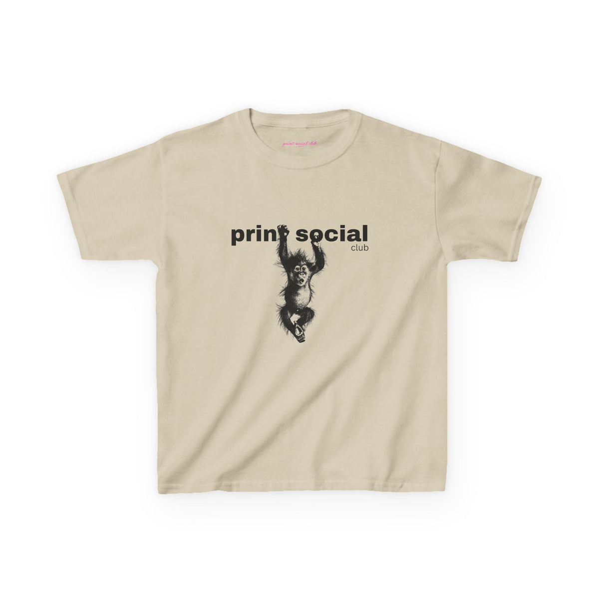 Save Wild Monkeys Baby Tee, front