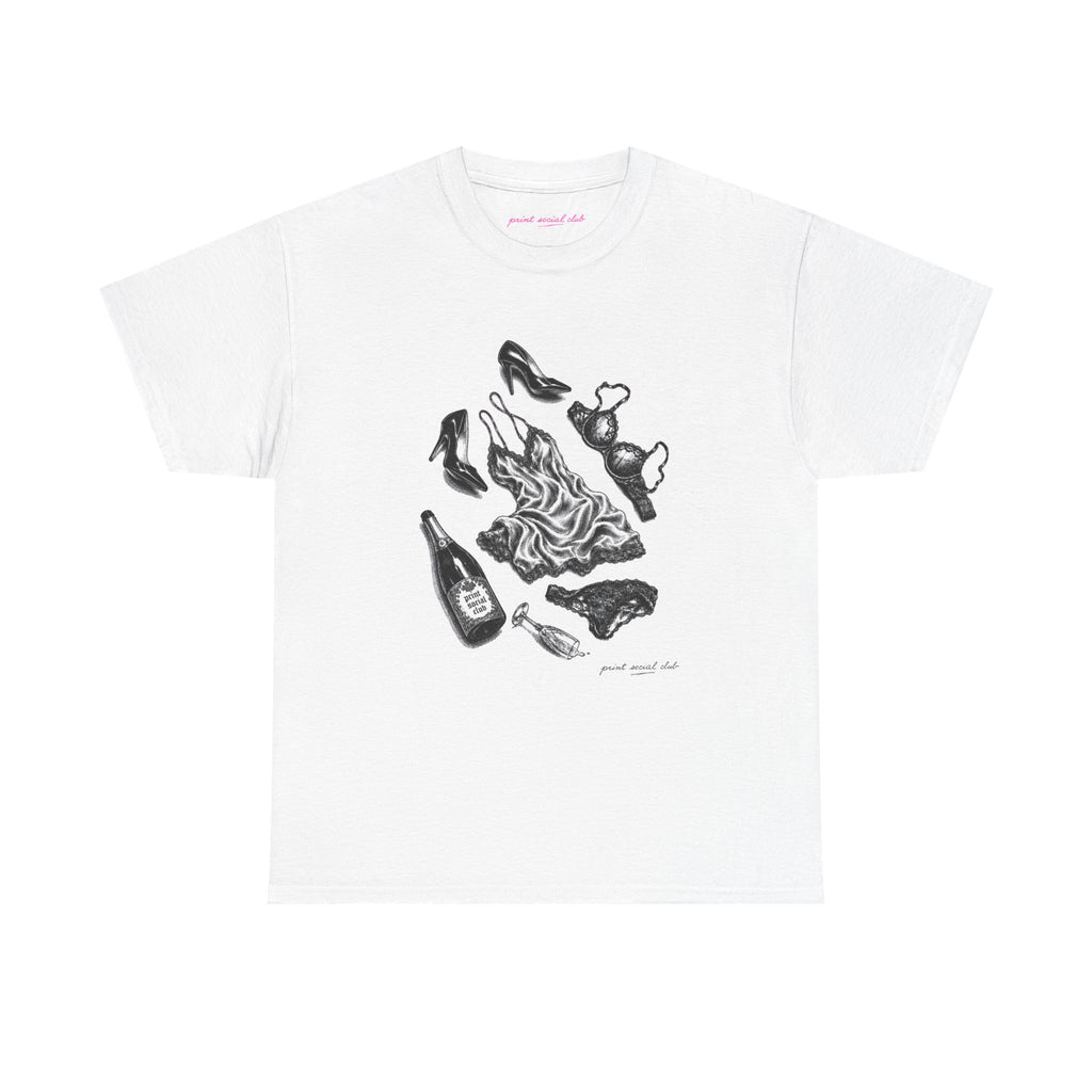 The Aftermath Classic Tee in White, front