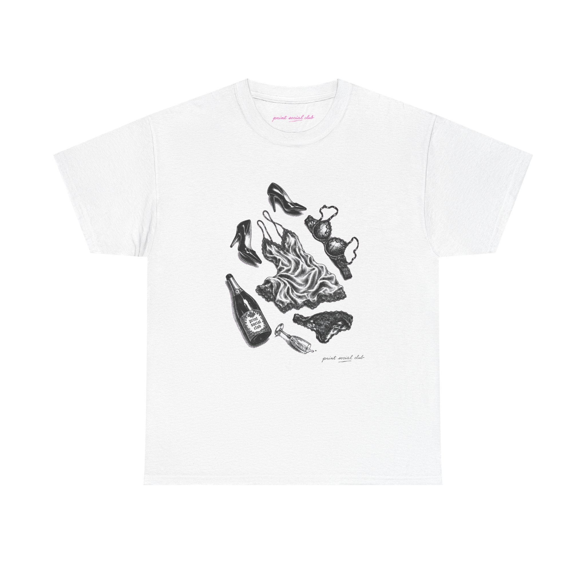 The Aftermath Classic Tee in White, front
