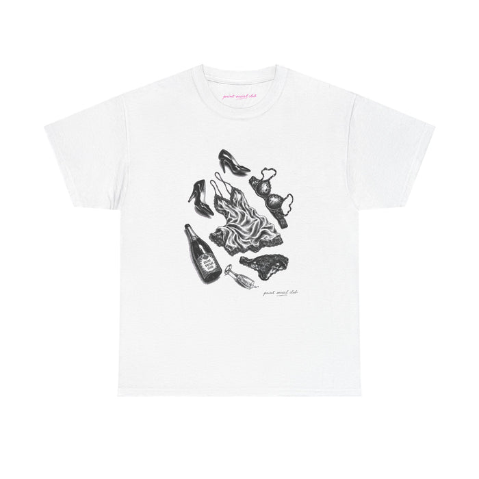 The Aftermath Classic Tee in White, front