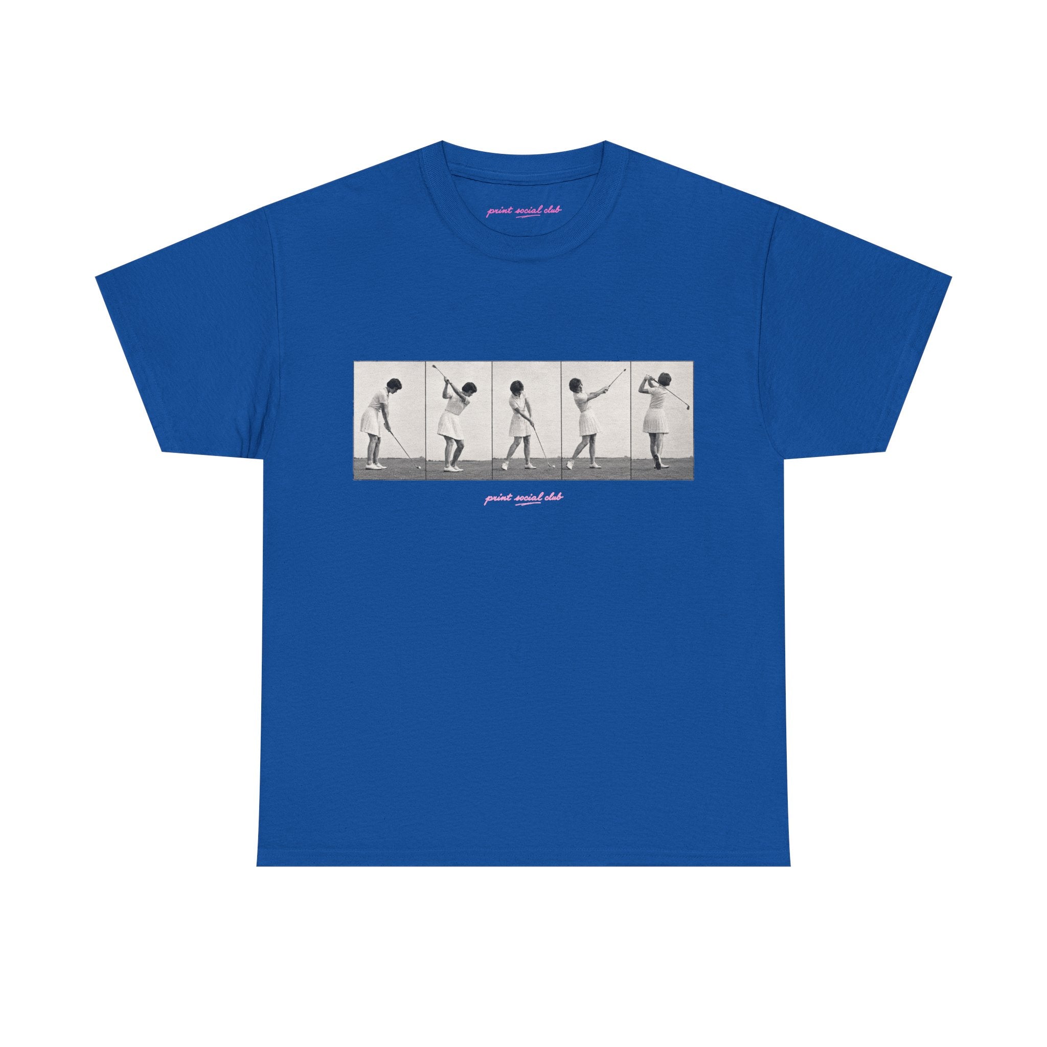 PSC Golf Club Classic Tee in Royal, front