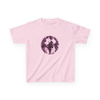 Disco Ball Baby Tee in Light Pink, front