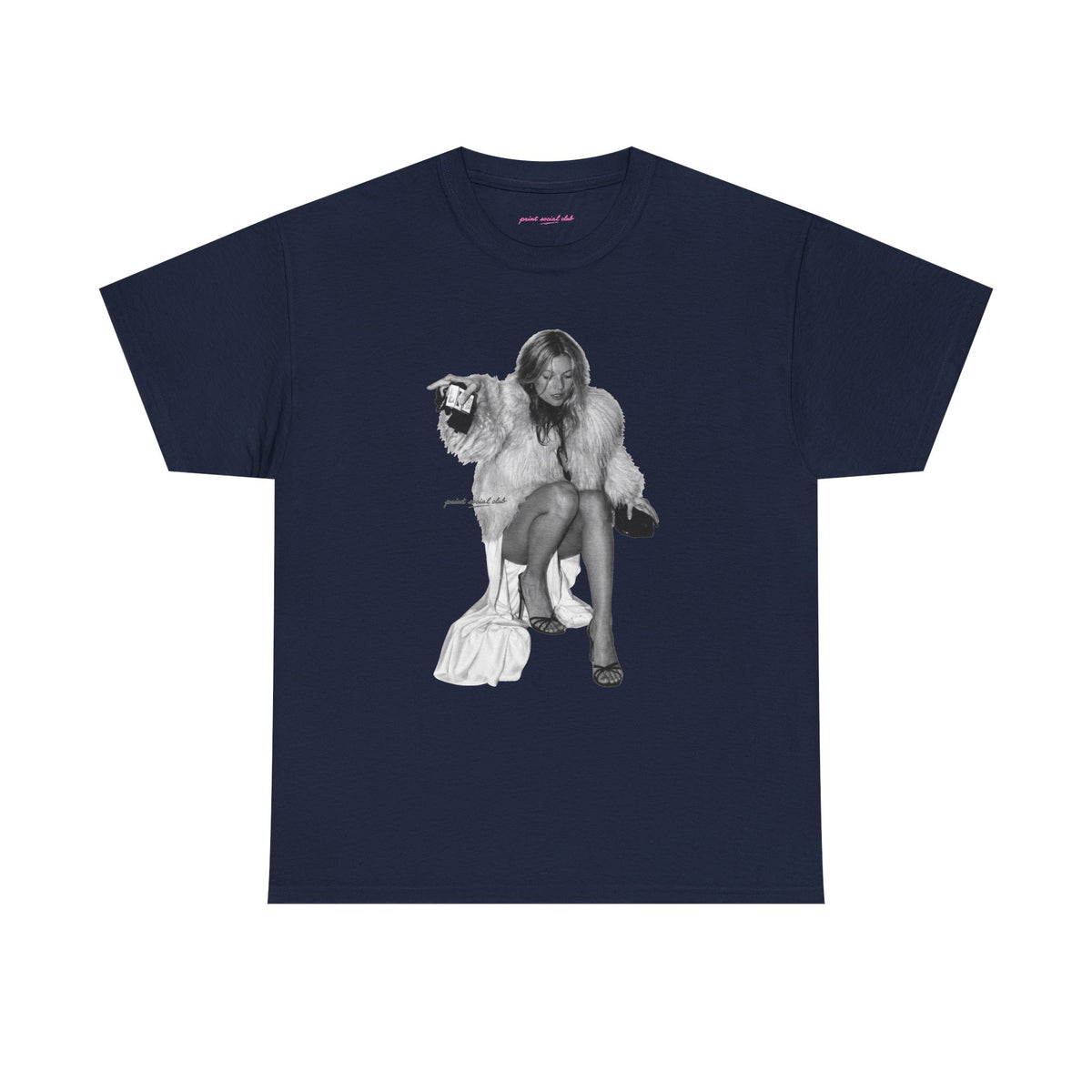 Moss Classic Tee in Navy, front