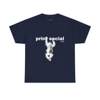 Save Wild Monkeys Classic Tee in Navy, front