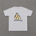 Colony Baby Tee in Ash, flat lay