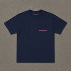 Friends Baby Tee double sided in Navy, flat lay front