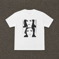 Kim2016 Baby Tee in White, flat lay