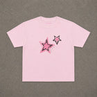 Shooting Stars Pink Baby Tee