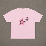 Shooting Stars Pink Baby Tee