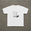 Smoking Kills Baby Tee in White, flat lay