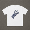 Yeehaw! Baby Tee in White, flat lay